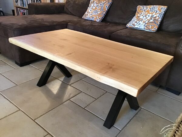 Table basse live edge en chêne – Image 5
