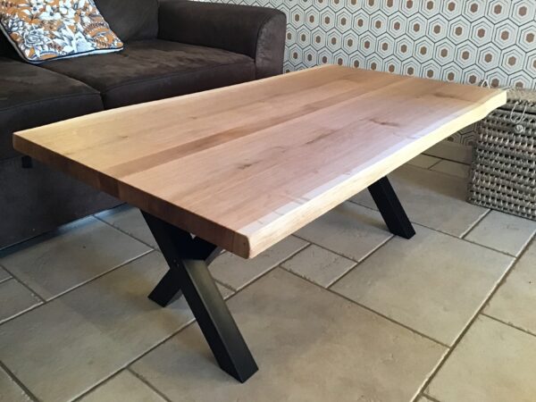 Table basse live edge en chêne – Image 6