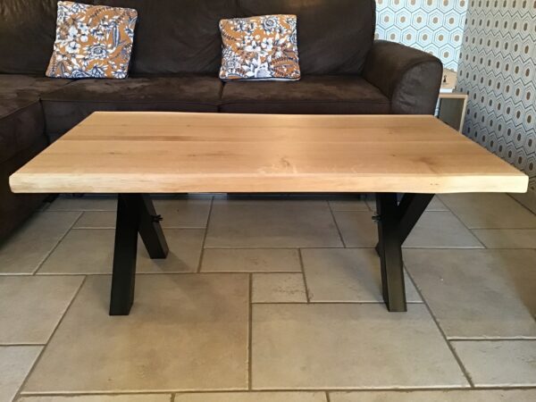 Table basse live edge en chêne – Image 8