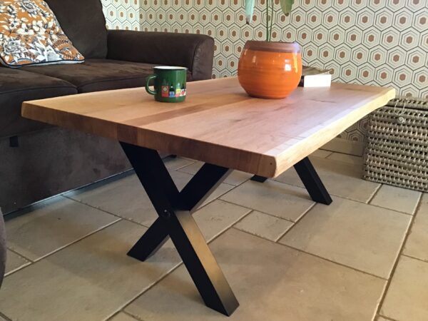 Table basse live edge en chêne – Image 4