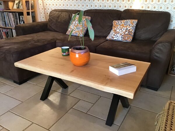 Table basse live edge en chêne – Image 3