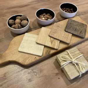 Dessous de verre en chêne massif